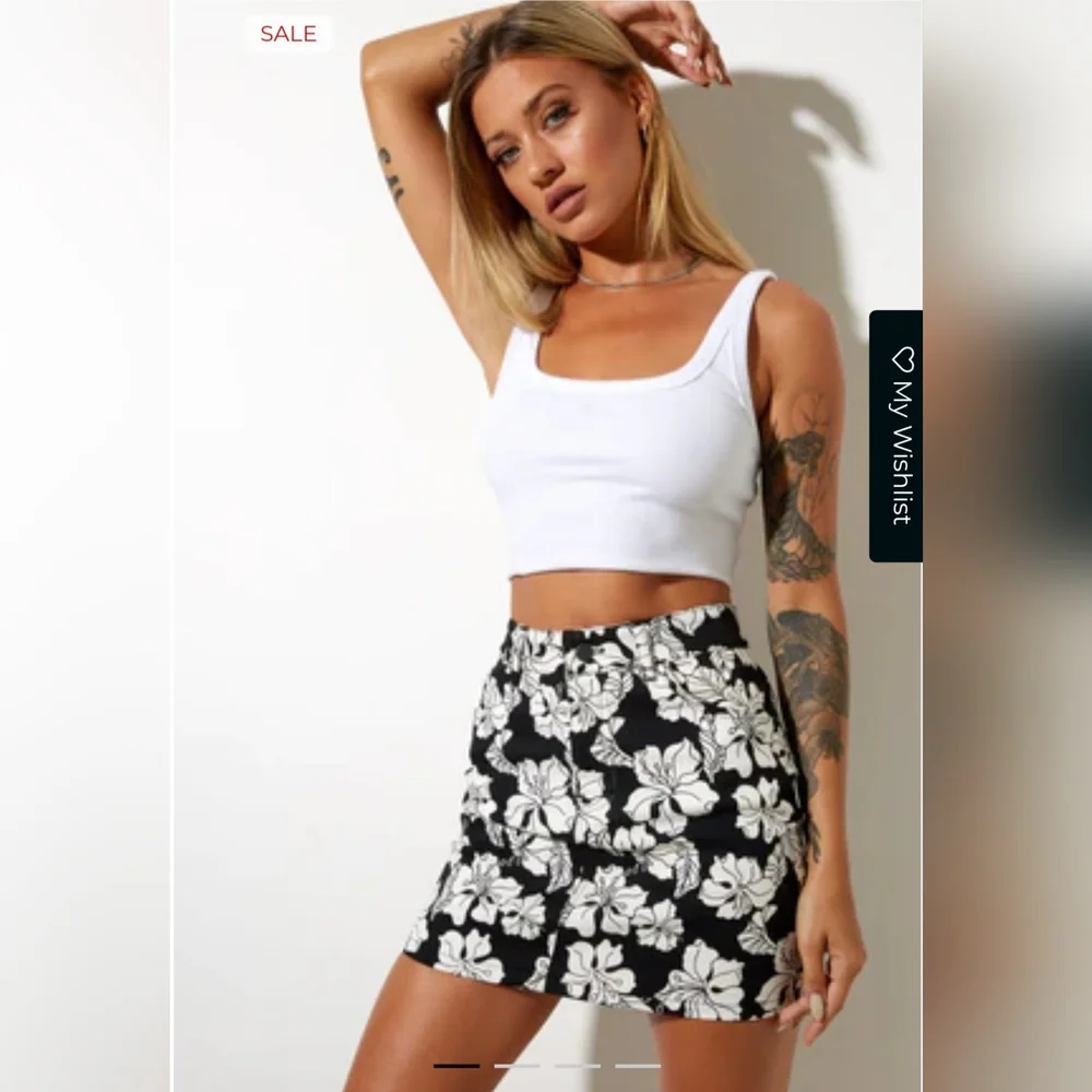 Motel Rocks Floral Skirt